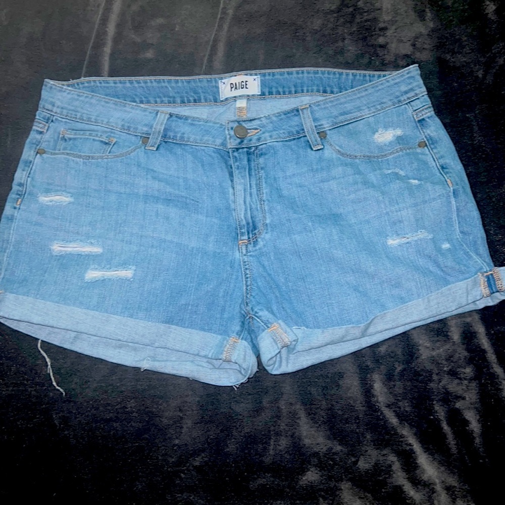 Distressed Jean Shorts